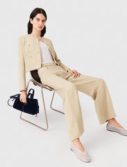 Maje Outlet / Linen blend suit trousers