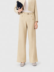 Maje Outlet / Linen blend suit trousers