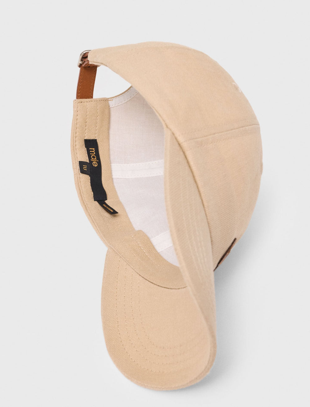 Maje Discount / Linen blend cap with logo