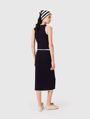Maje Outlet / Midi skirt with crochet trim