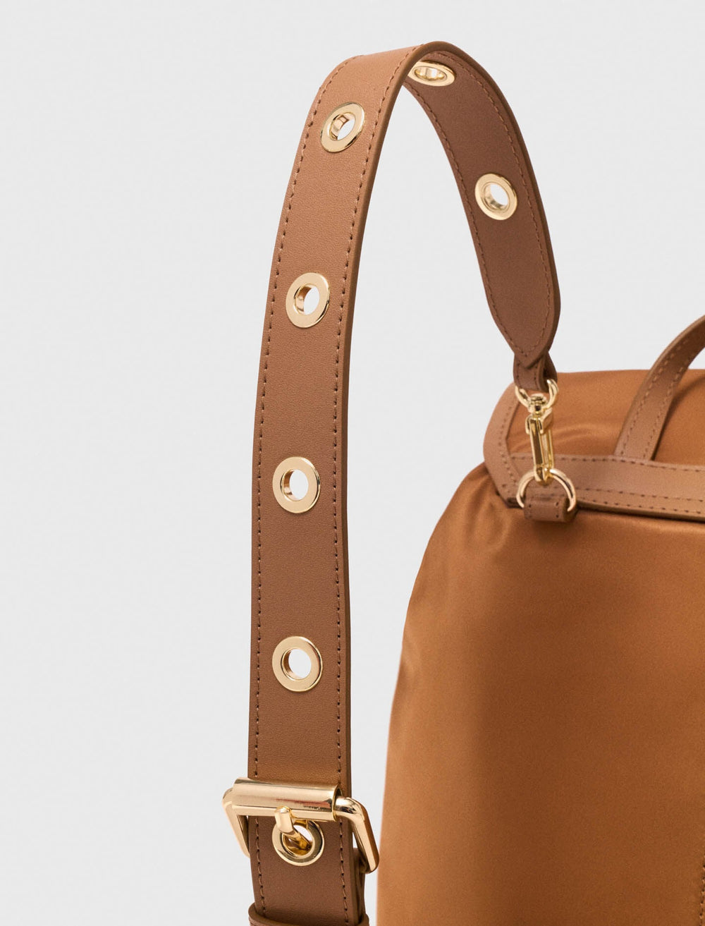 Maje New / Leather and nylon backpack