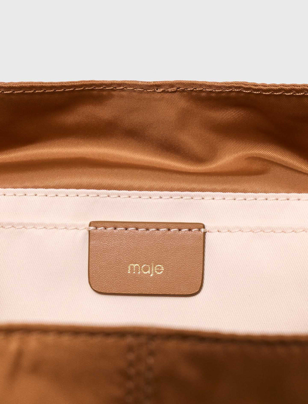 Maje New / Leather and nylon backpack