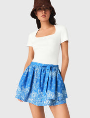 Maje Discount / Printed ruffled skirt