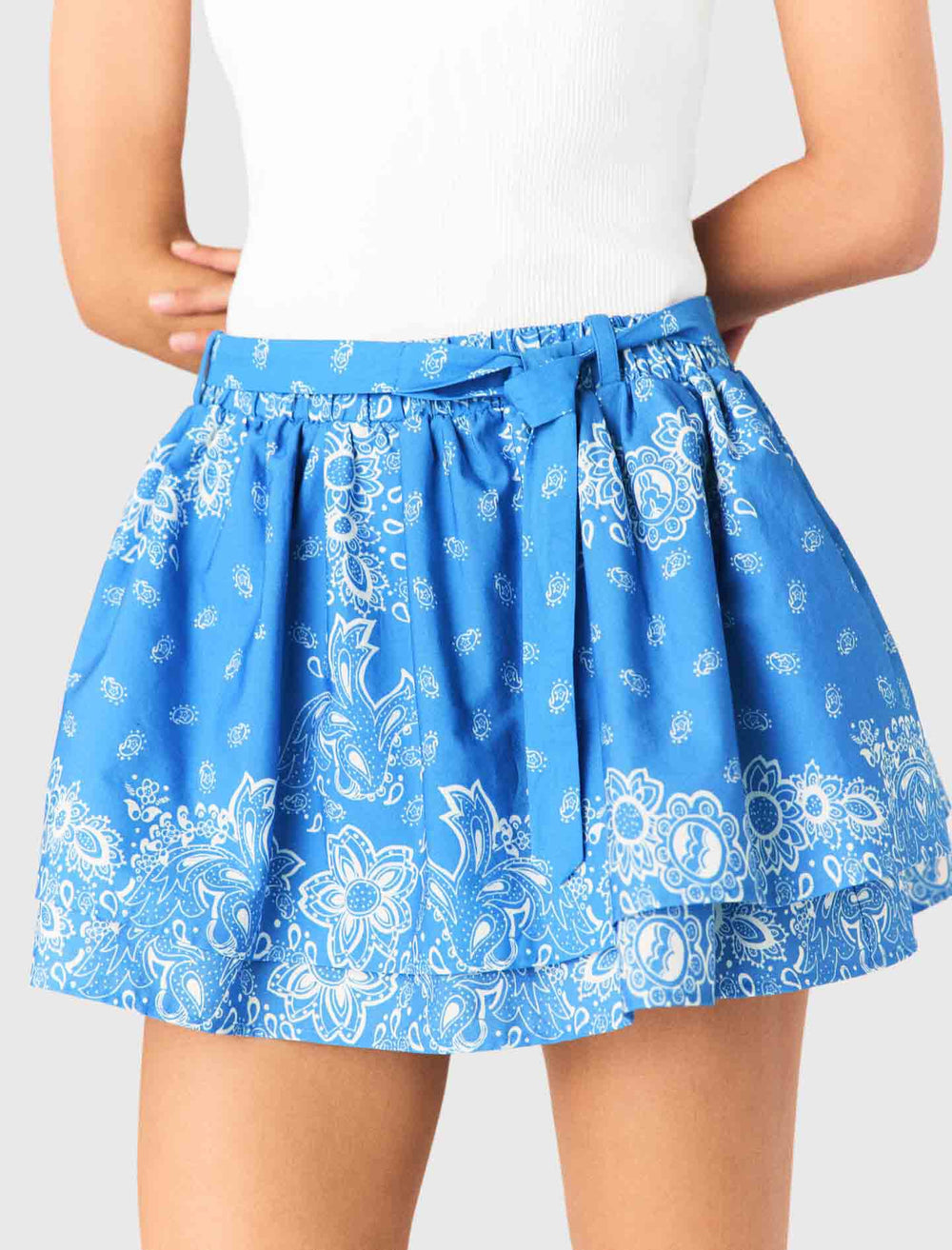 Maje Discount / Printed ruffled skirt
