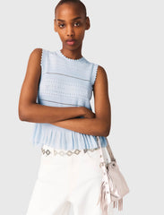 Maje Shop / Ruffled knit top
