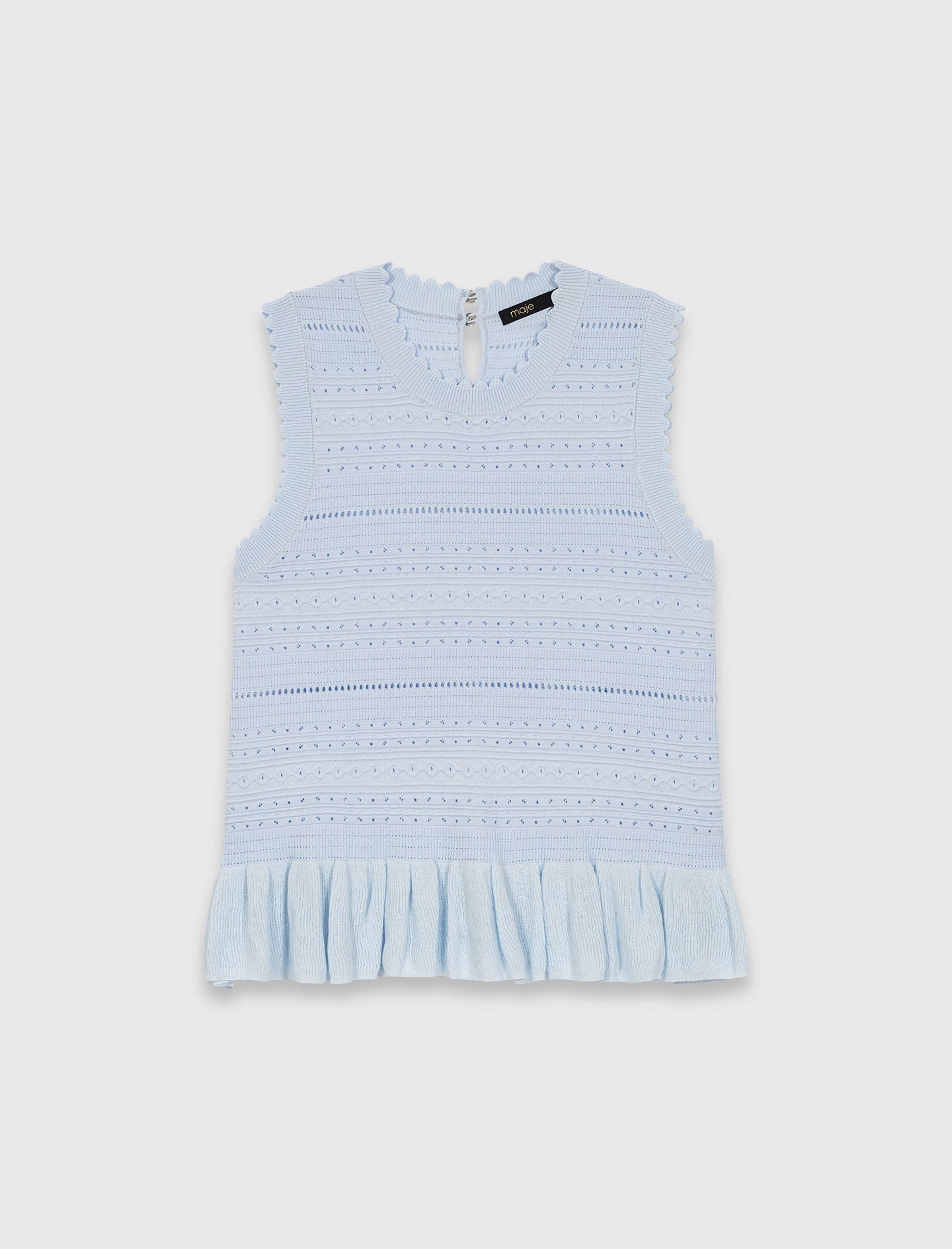 Maje Shop / Ruffled knit top