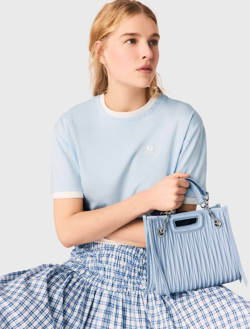 Maje Sale / Two-tone T-shirt