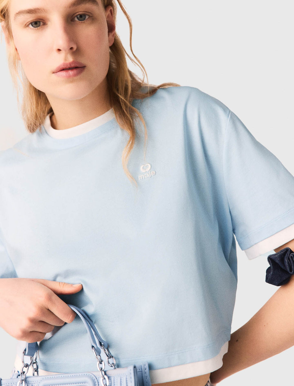 Maje Sale / Two-tone T-shirt