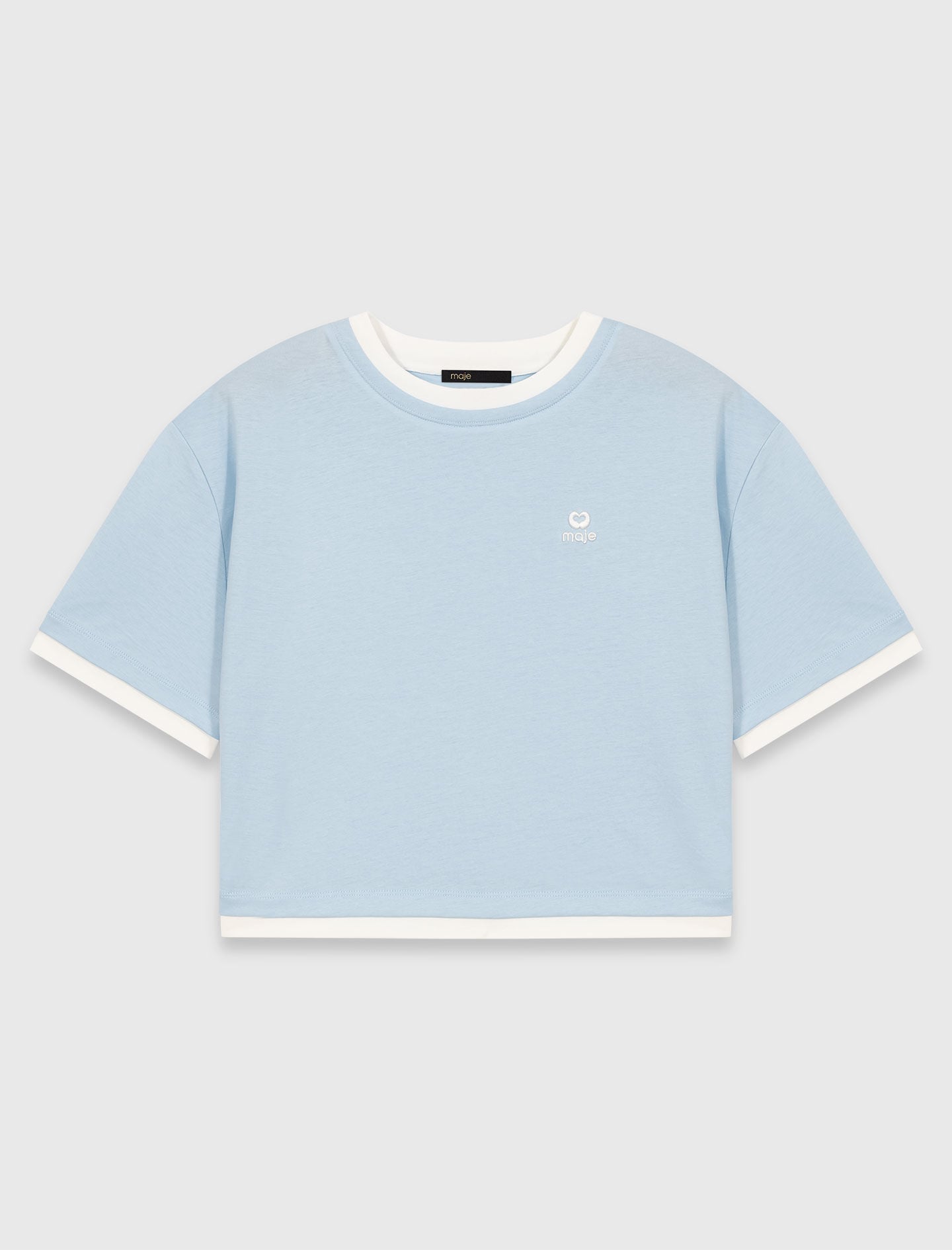 Maje Sale / Two-tone T-shirt
