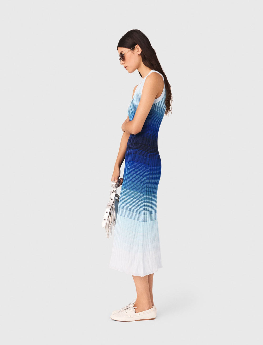 Maje New / Ombré knit maxi dress