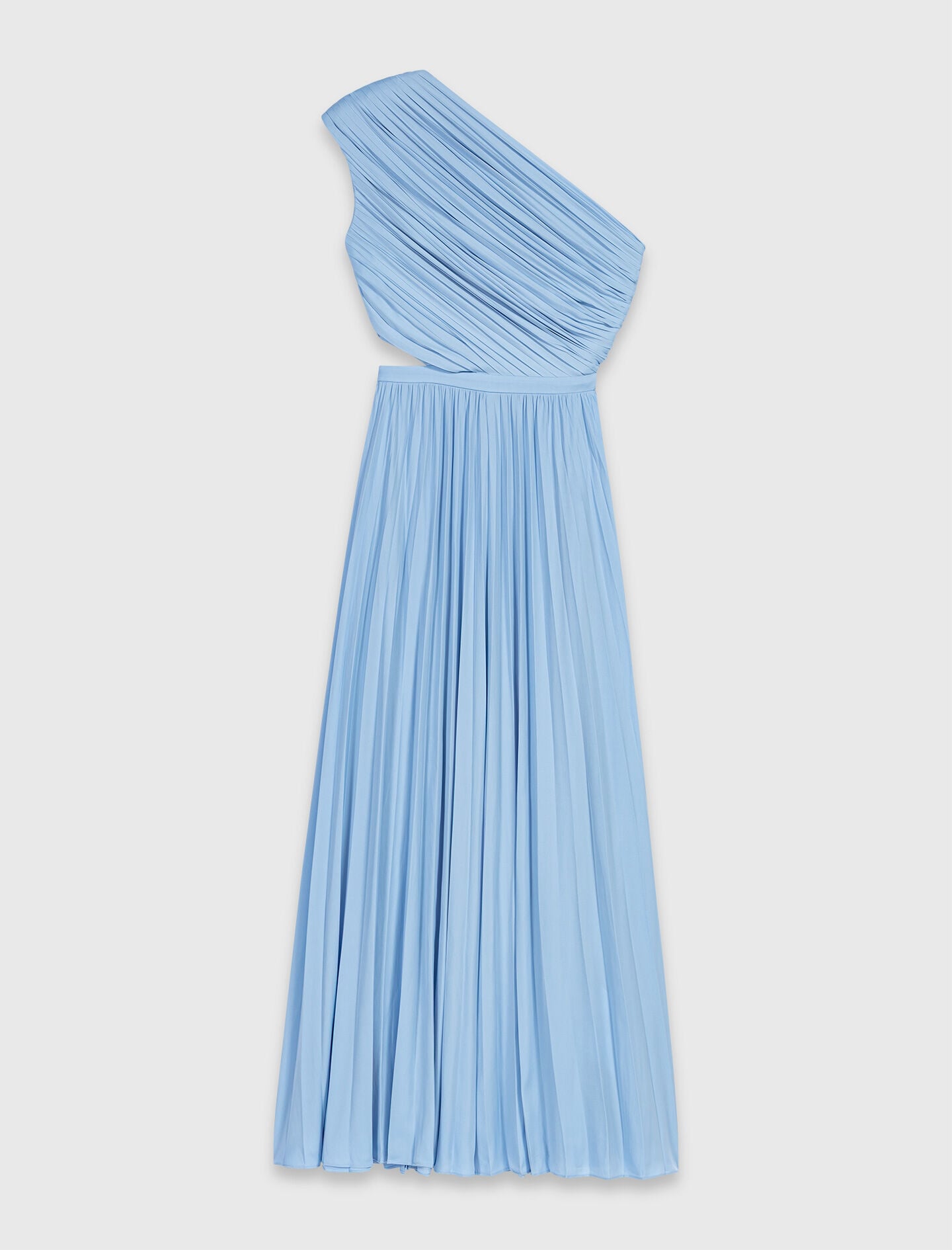 Maje Discount / Asymmetrical pleated maxi dress