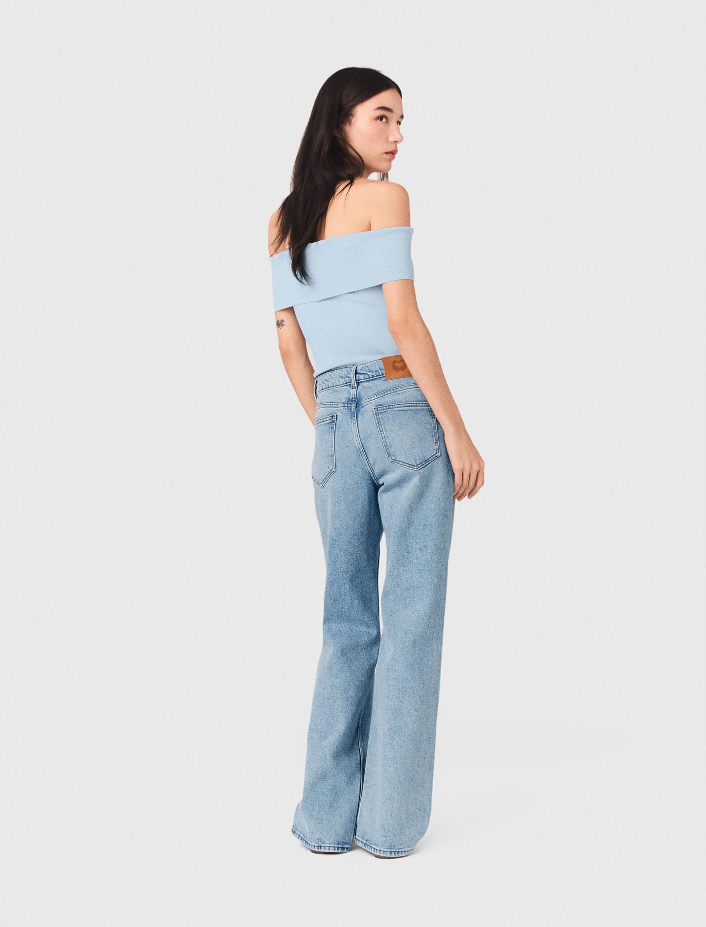 Maje Outlet / Bardot rib knit top