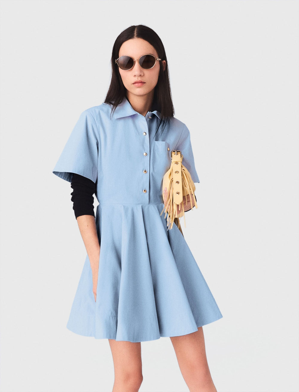 Maje New / Flared shirt dress