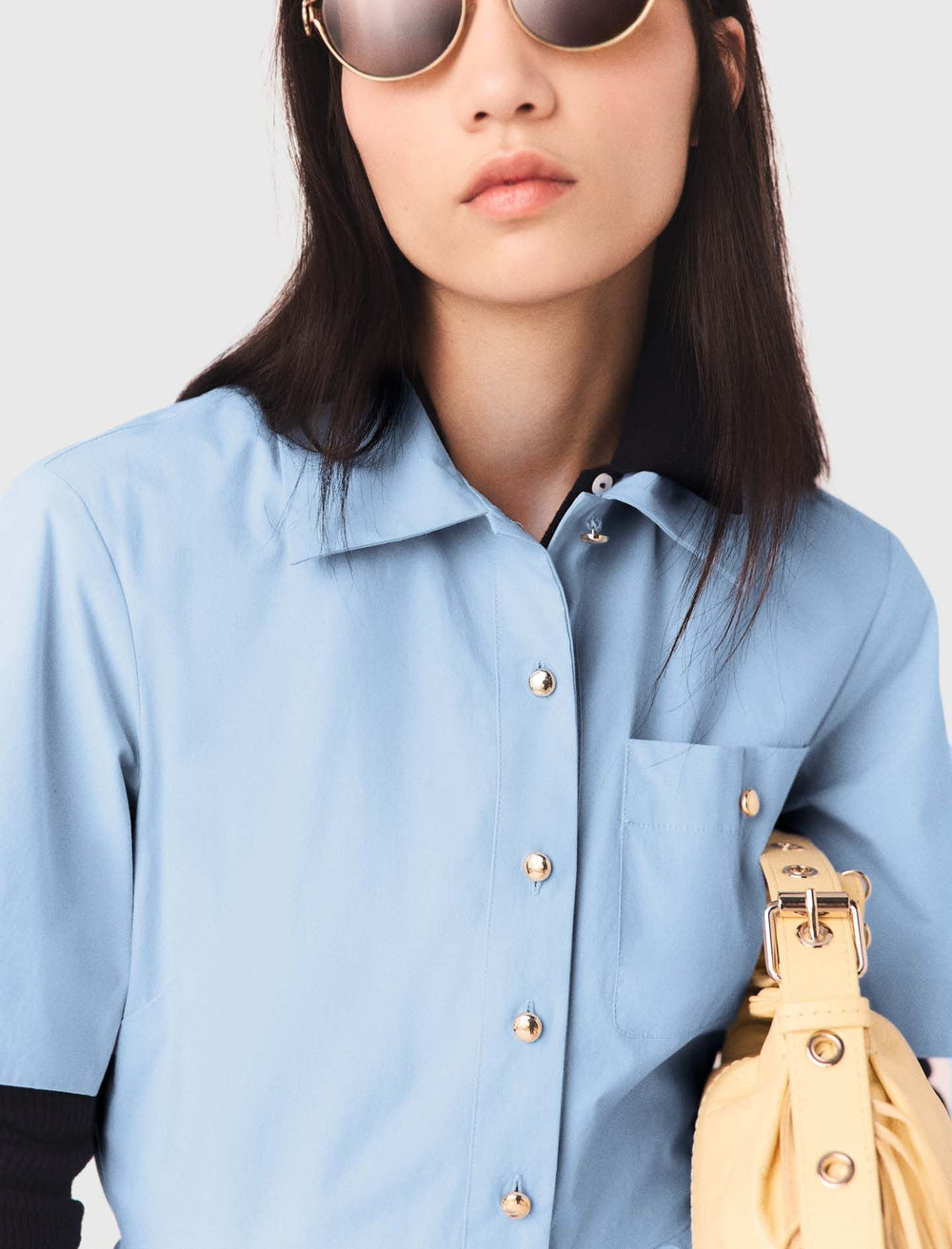 Maje New / Flared shirt dress