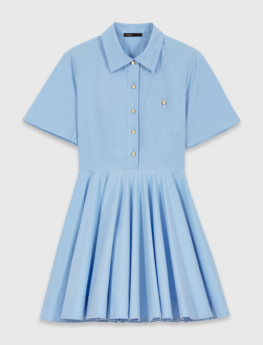 Maje New / Flared shirt dress