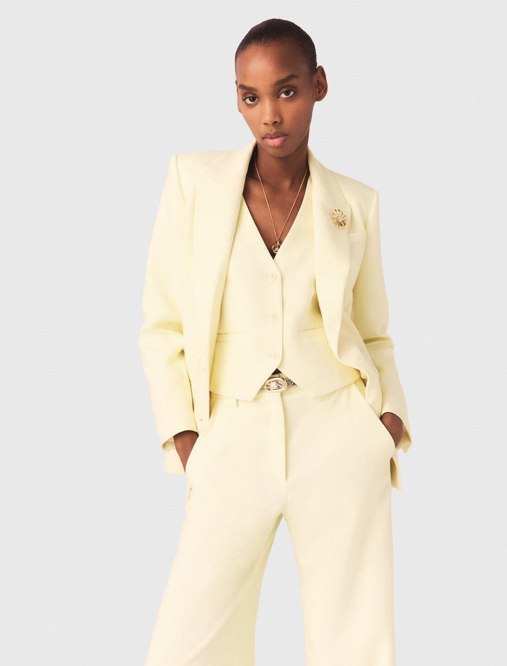Maje Discount / Double-breasted suit jacket