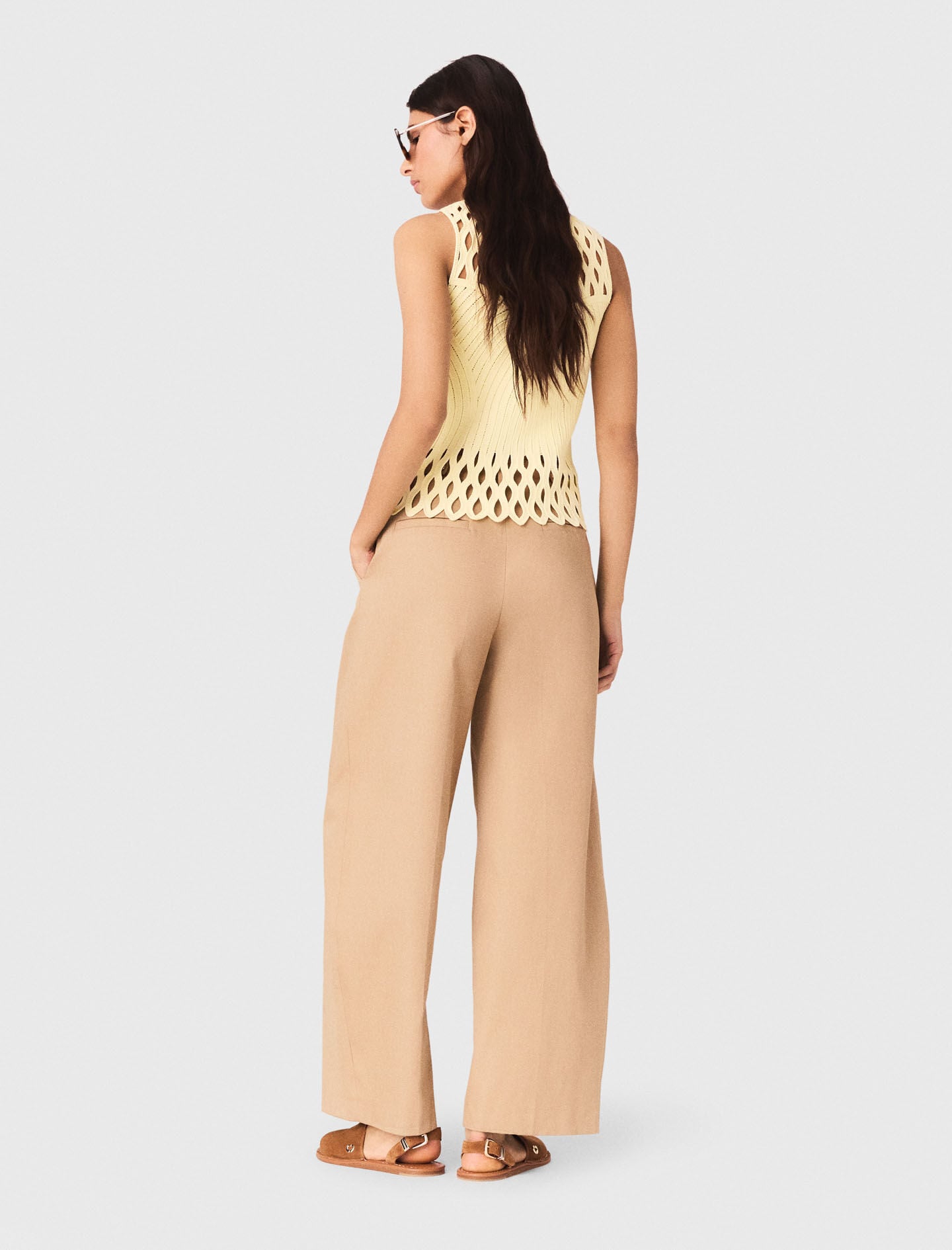 Maje Shop / Crochet rhinestone top
