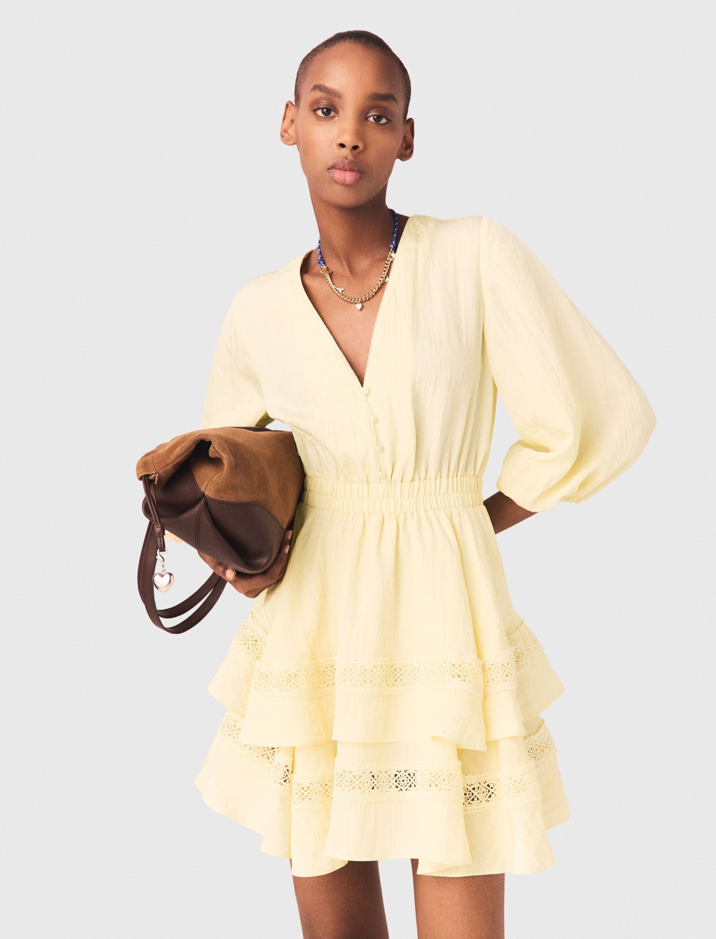Maje Sale / Short ruffled dress