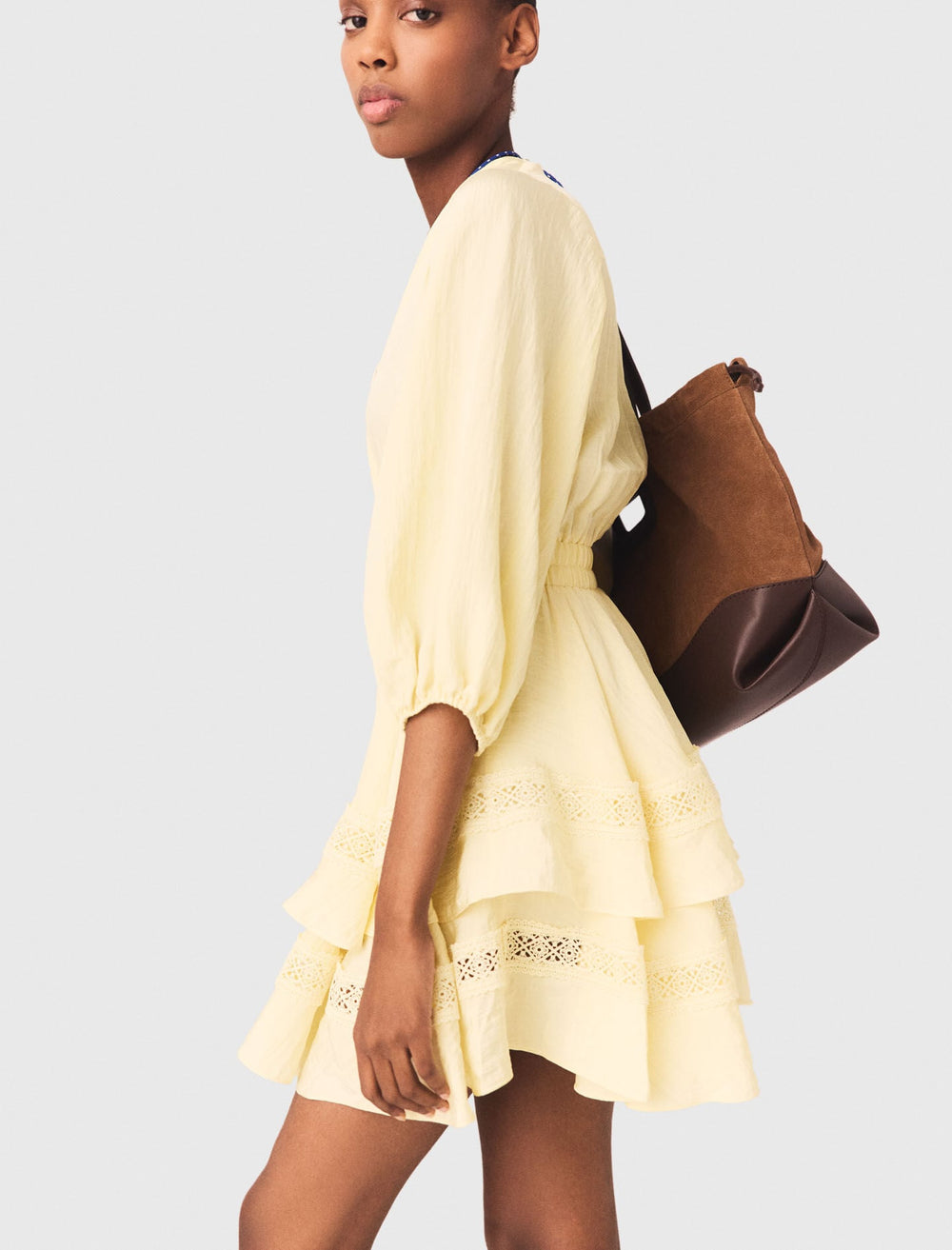 Maje Sale / Short ruffled dress