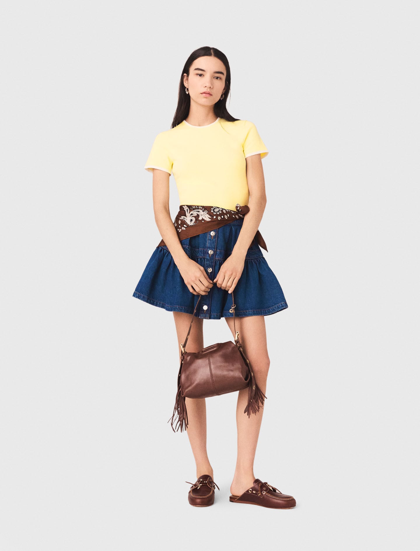 Maje Shop / Round back cut-out sweater