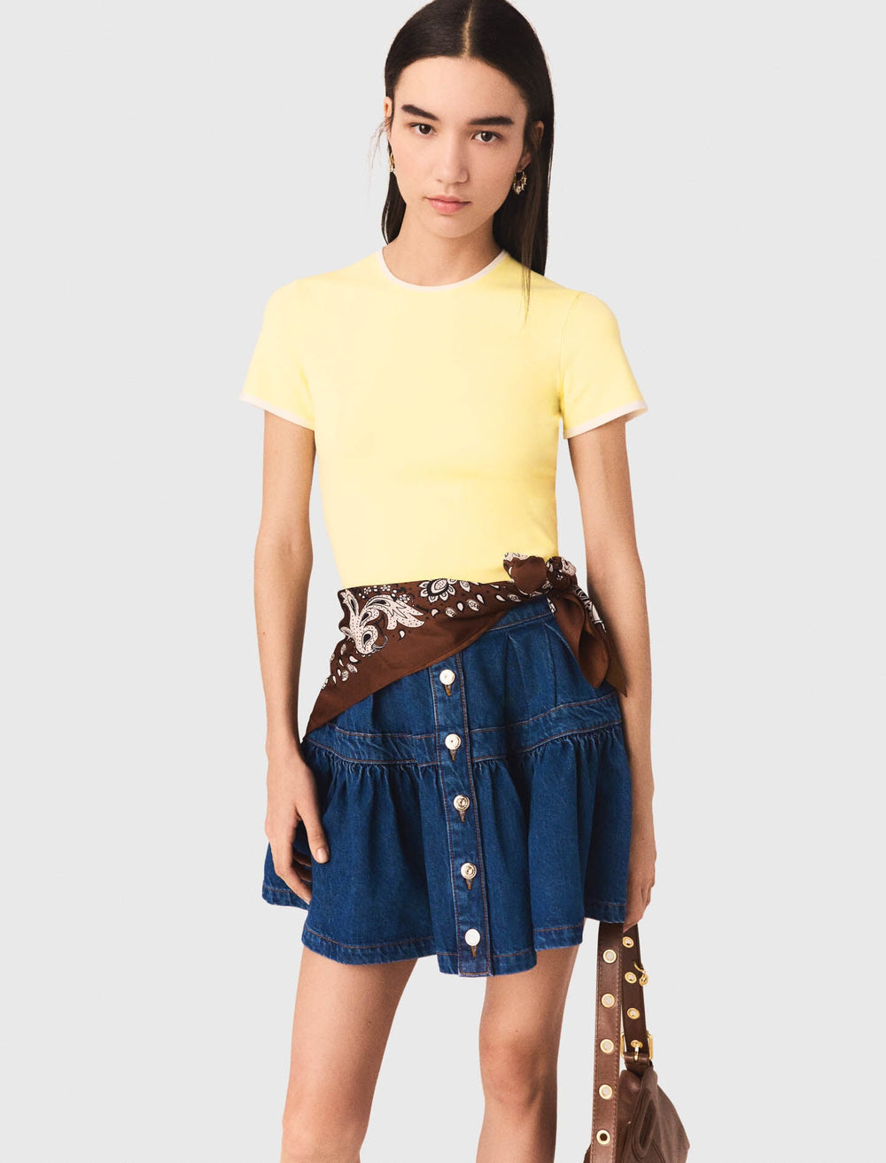 Maje Shop / Round back cut-out sweater
