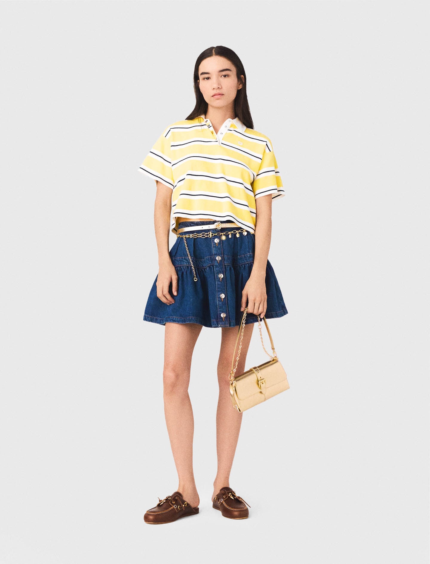 Maje On Sale / Striped short-sleeve polo