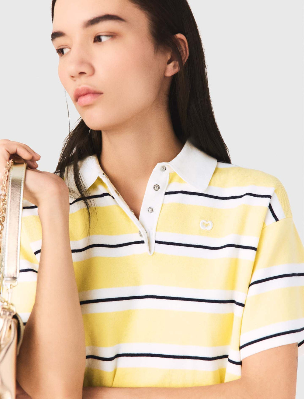 Maje On Sale / Striped short-sleeve polo