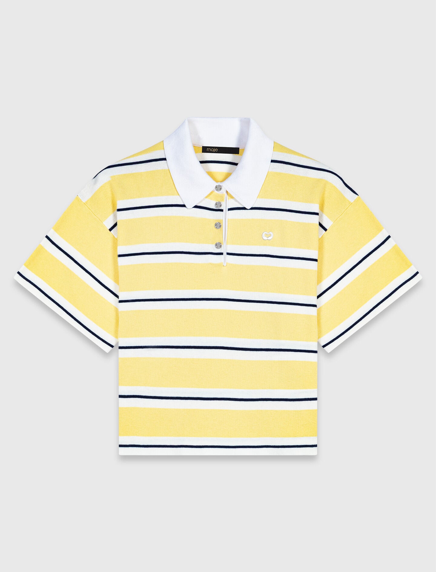 Maje On Sale / Striped short-sleeve polo