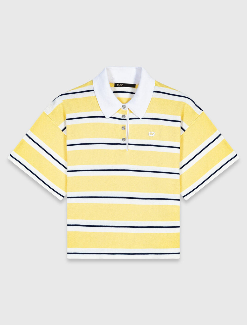 Maje On Sale / Striped short-sleeve polo