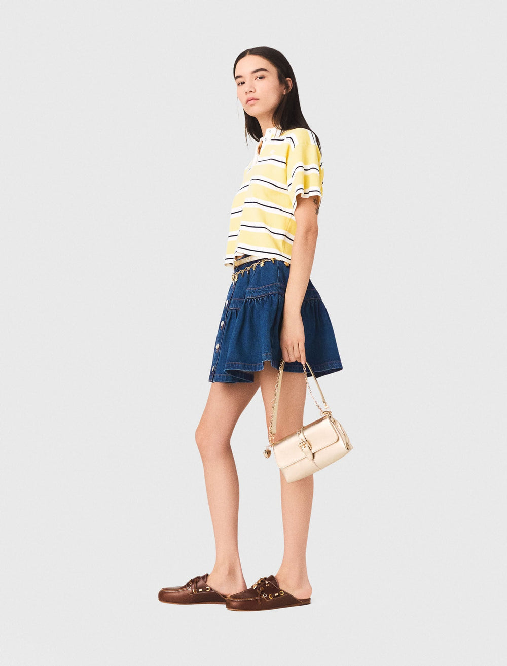 Maje On Sale / Striped short-sleeve polo