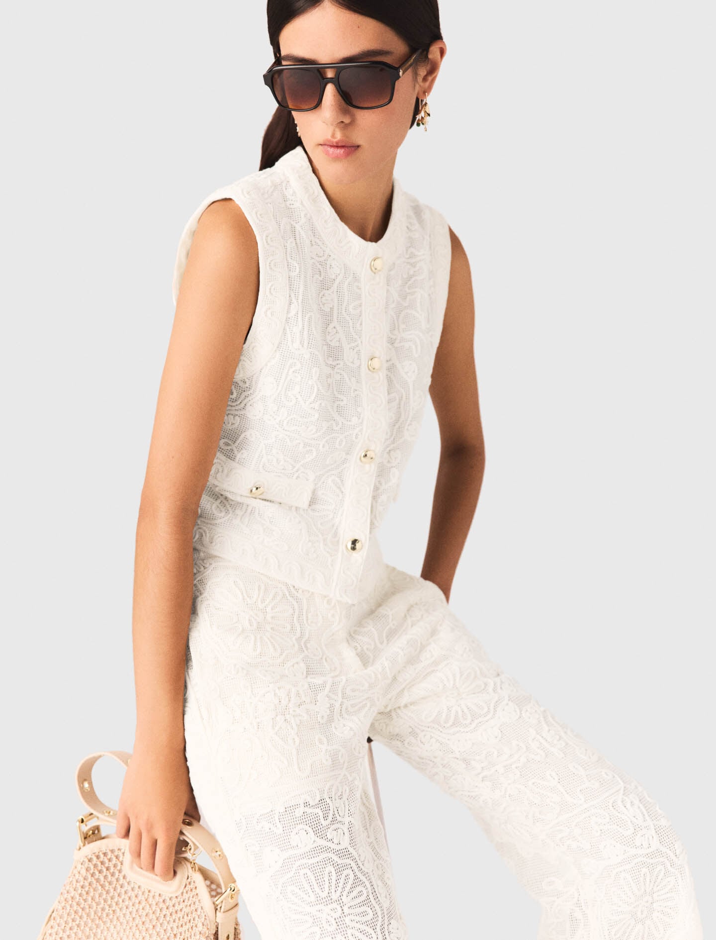 Maje Shop / Guipure lace jacket