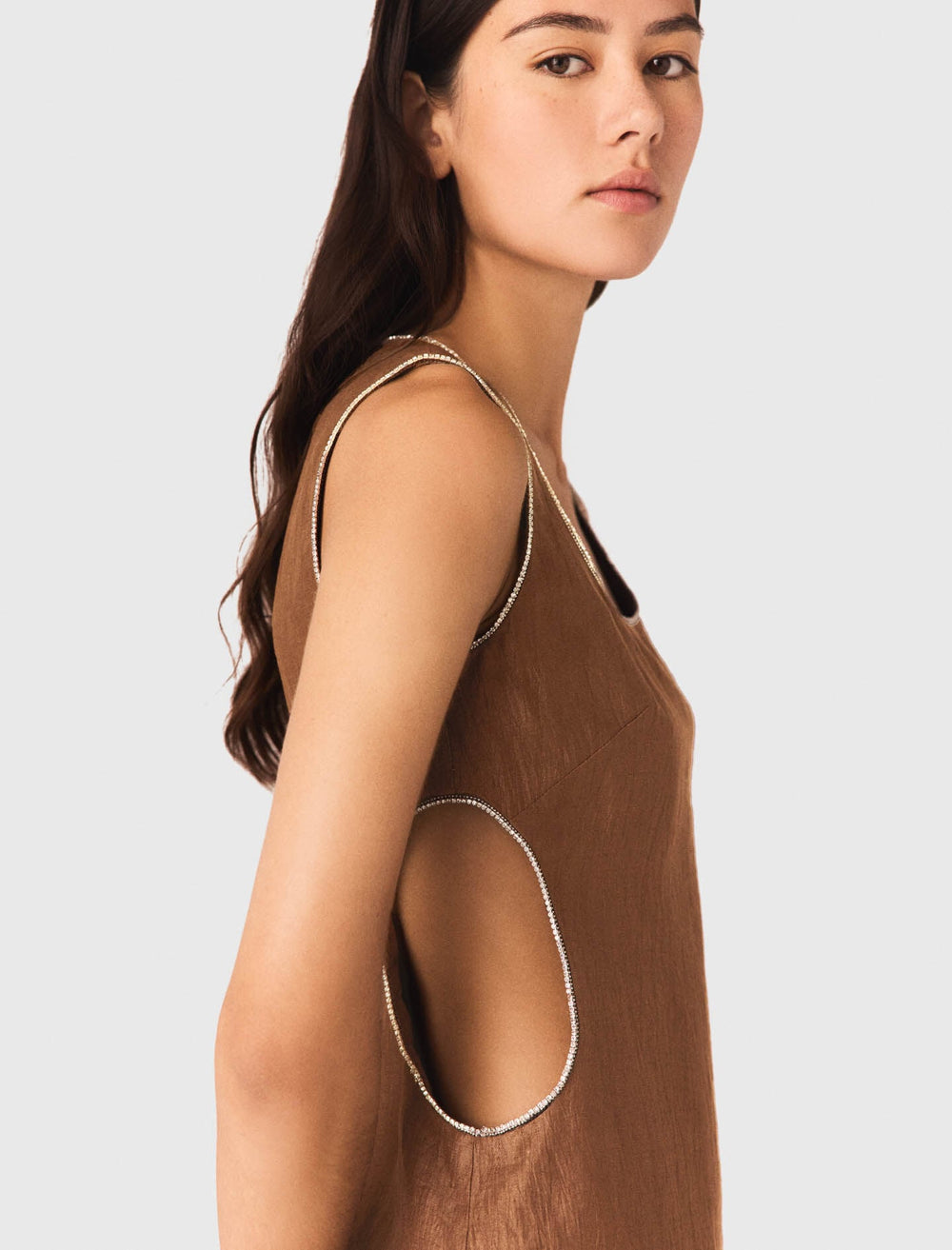 Maje On Sale / Short linen-blend dress