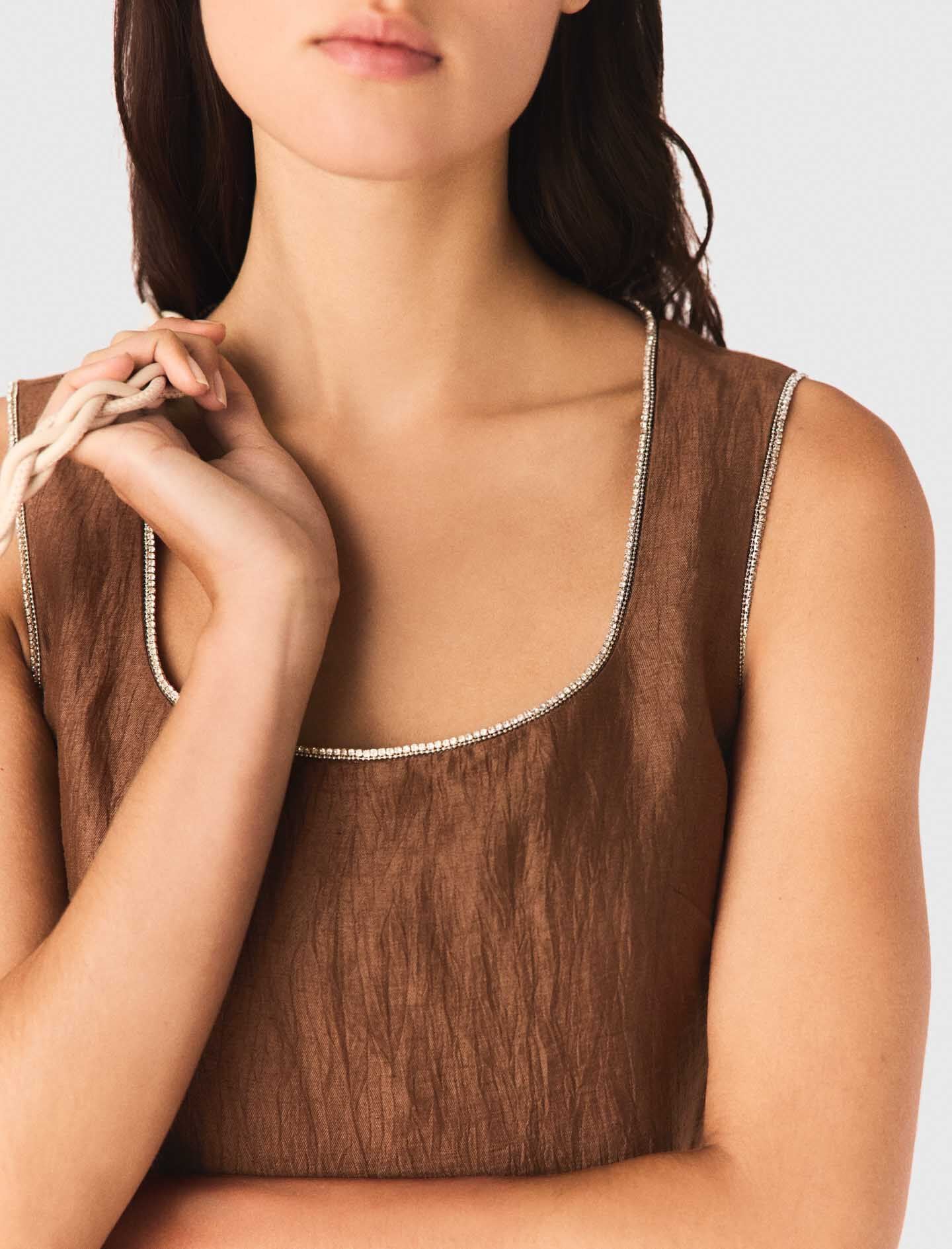 Maje On Sale / Short linen-blend dress