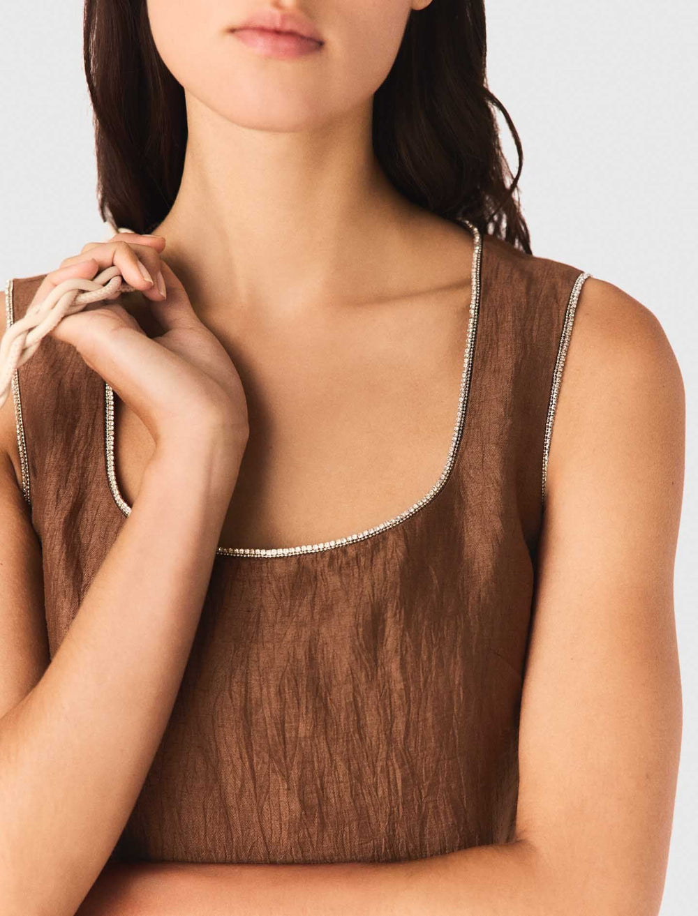 Maje On Sale / Short linen-blend dress