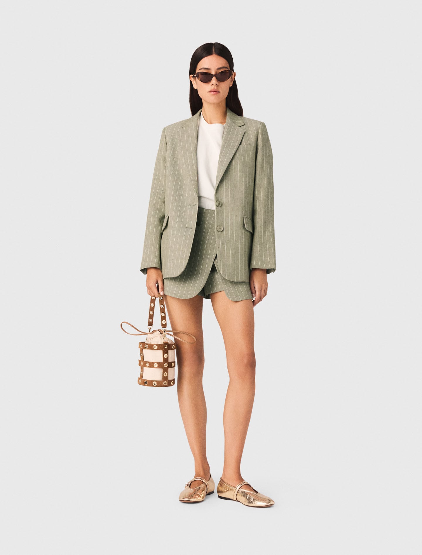 Maje Outlet / Linen blend suit jacket