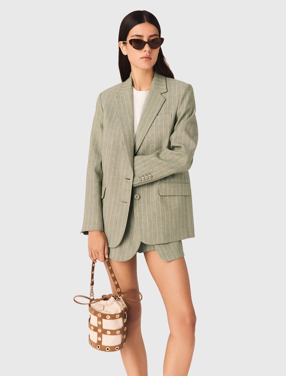 Maje Outlet / Linen blend suit jacket
