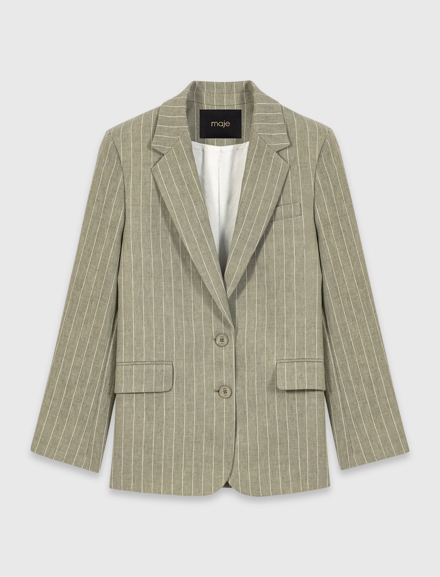 Maje Outlet / Linen blend suit jacket