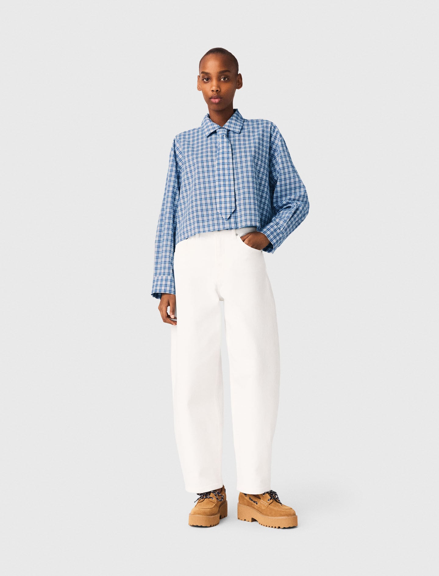 Maje New / Rhinestone shirt with removable tie