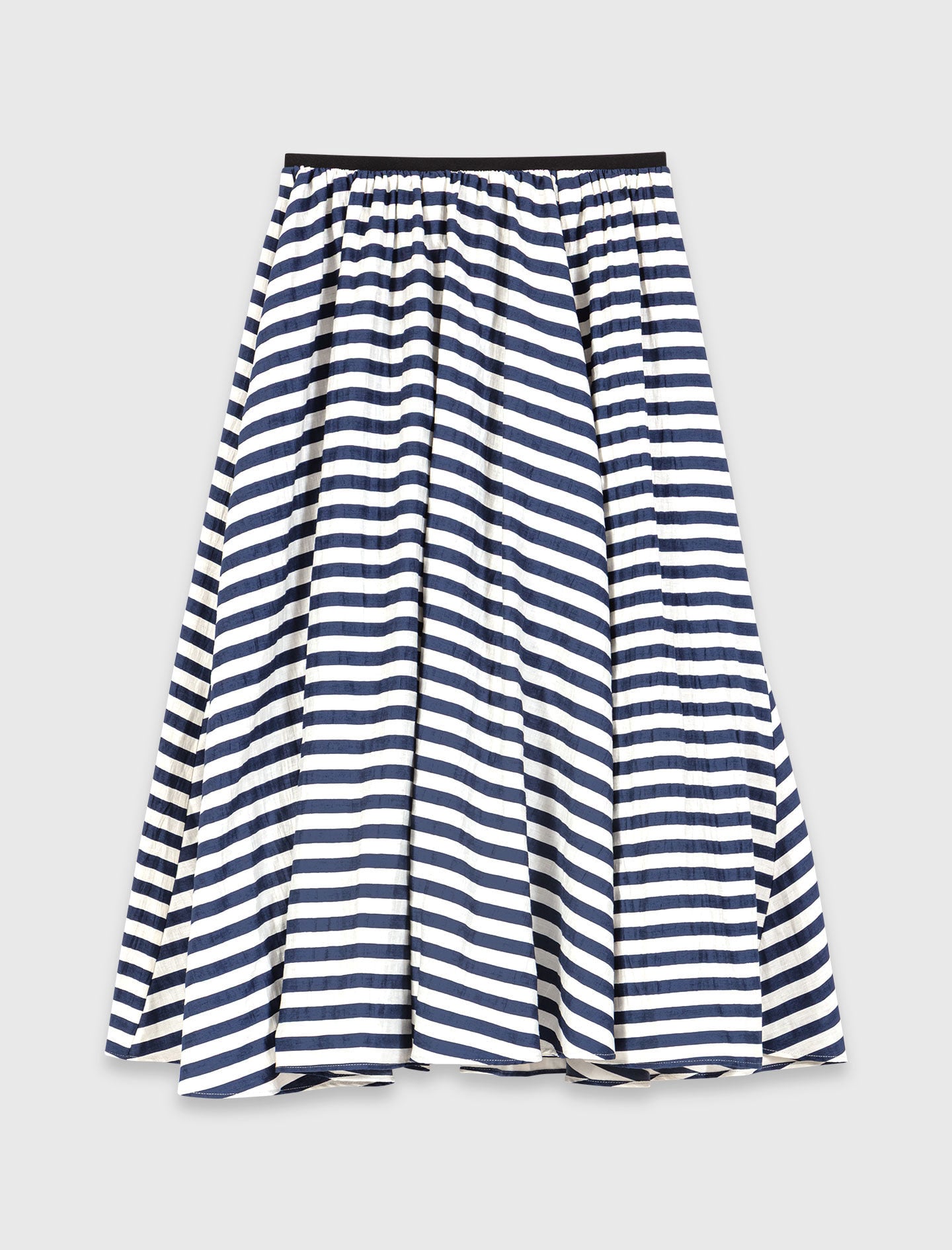 Maje Discount / Linen-blend midi skirt
