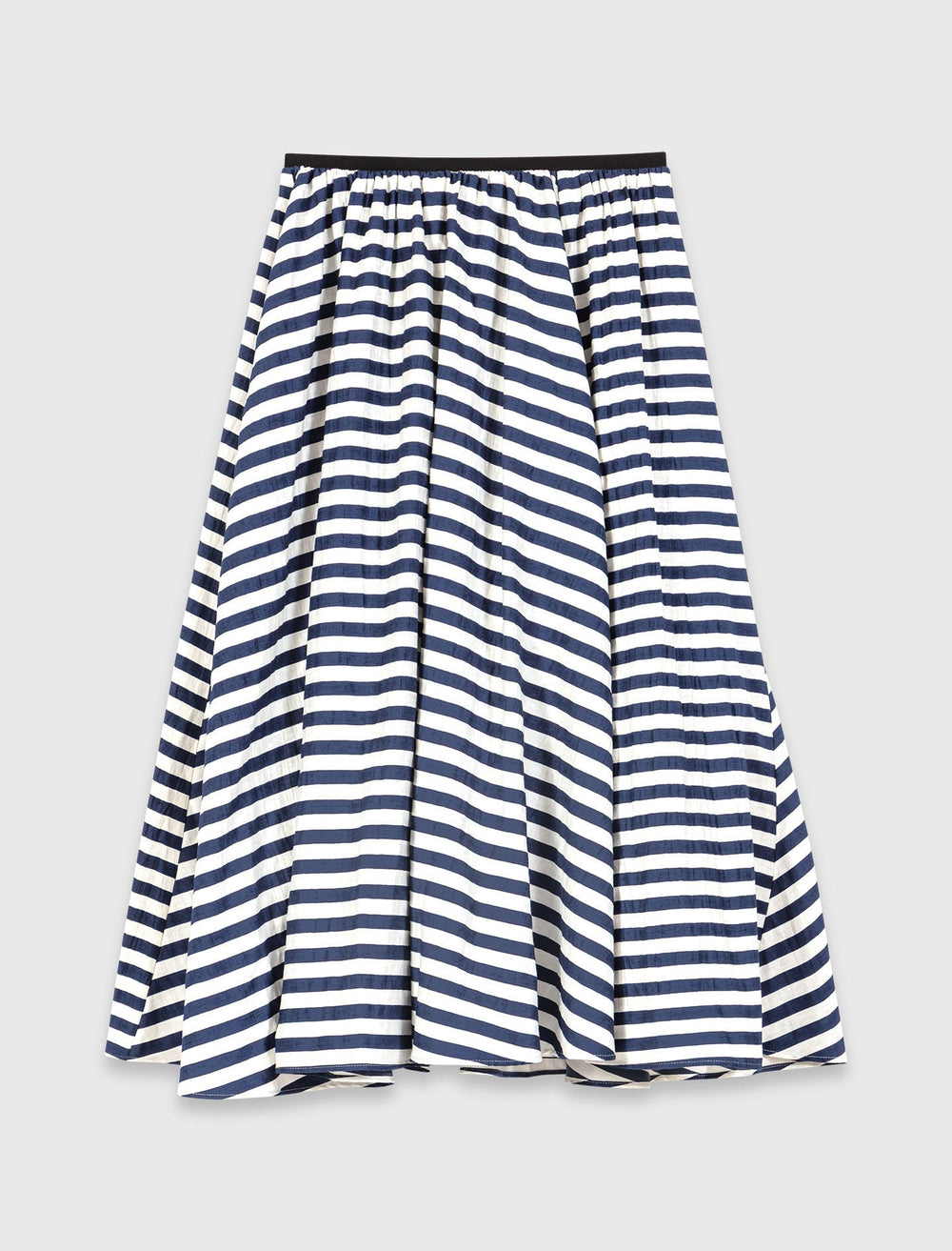 Maje Discount / Linen-blend midi skirt