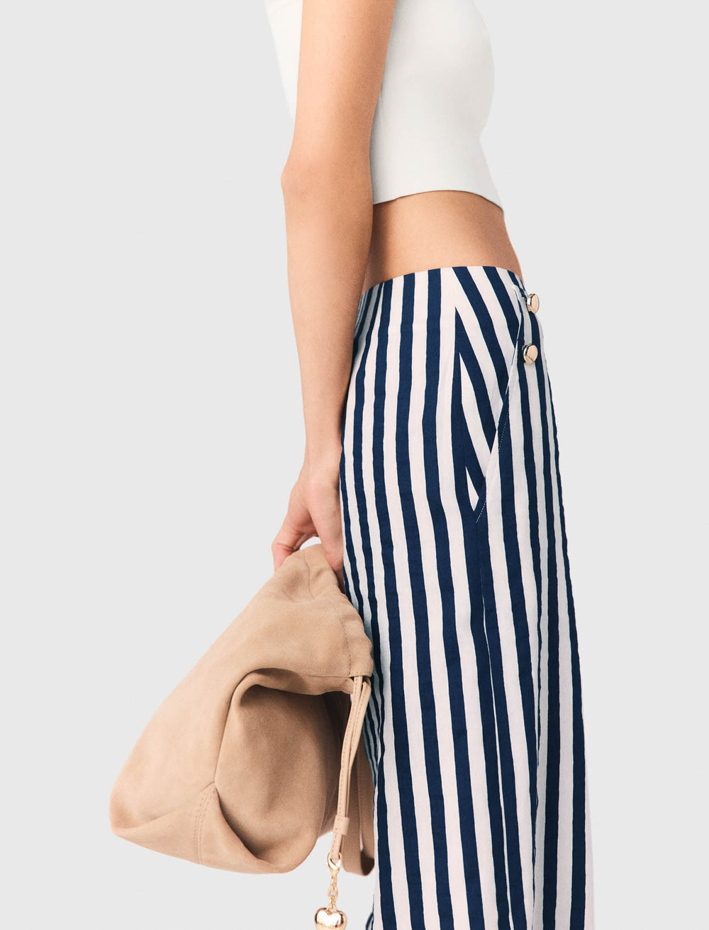 Maje Online / Linen blend sailor trousers
