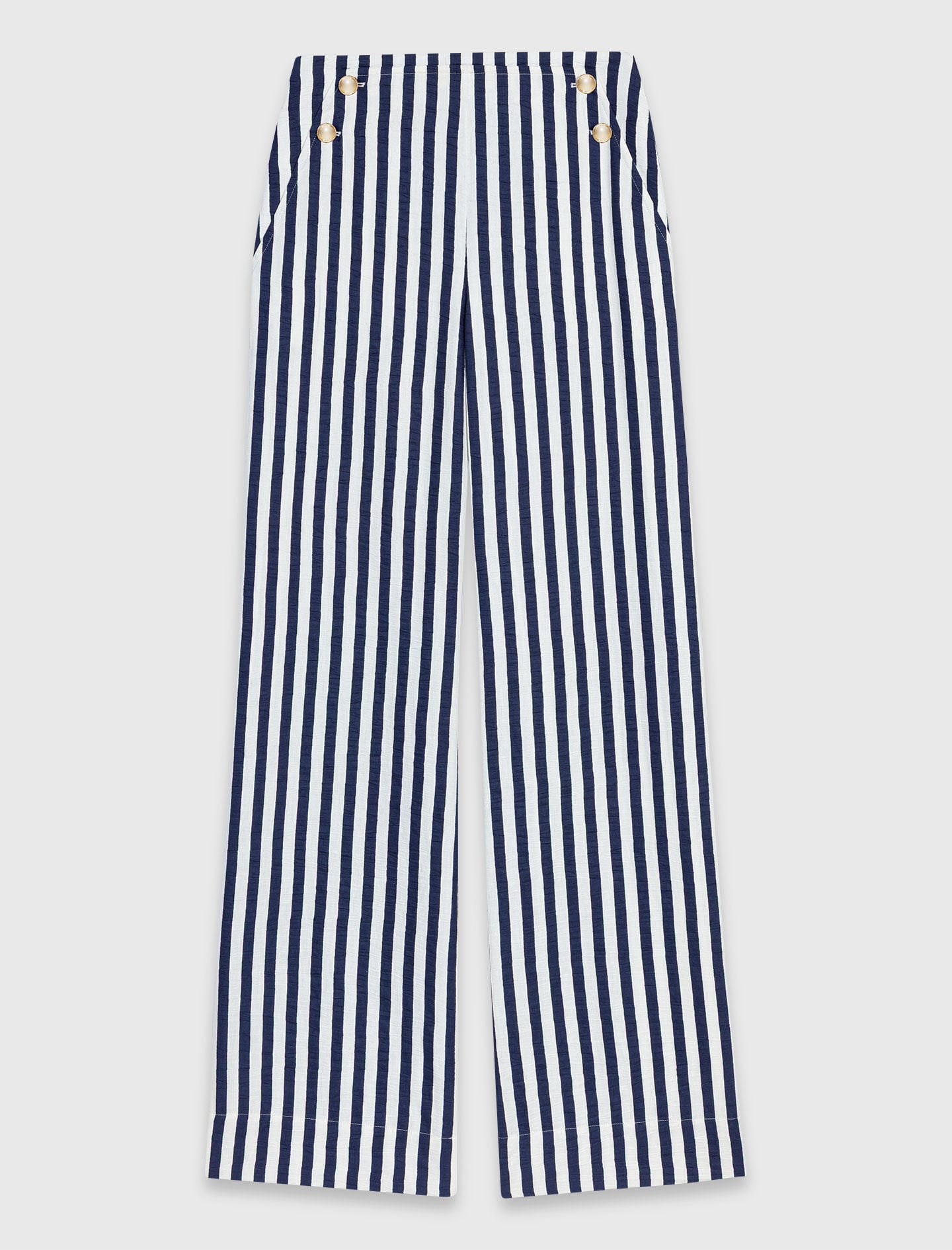 Maje Online / Linen blend sailor trousers