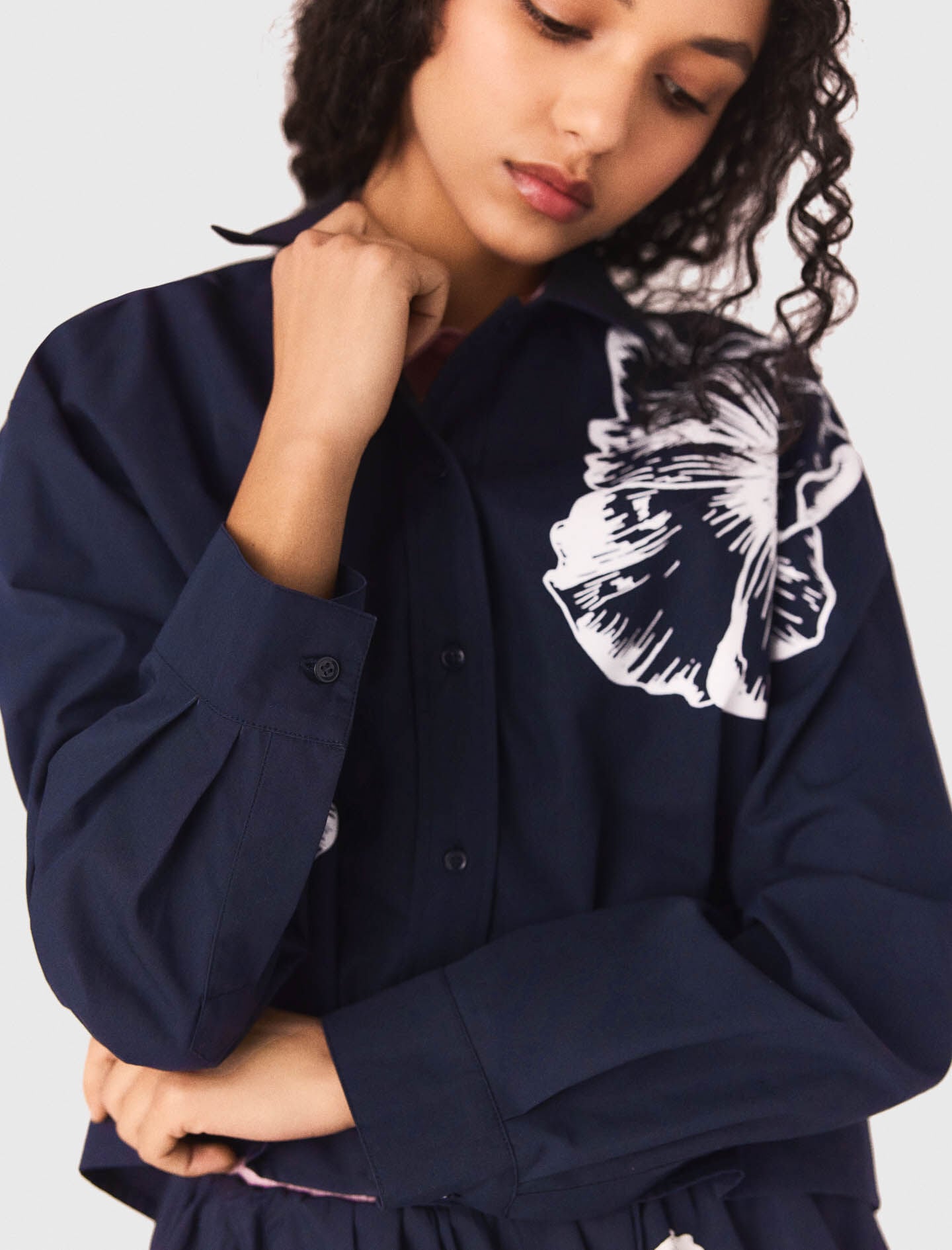 Maje On Sale / Cropped cotton shirt