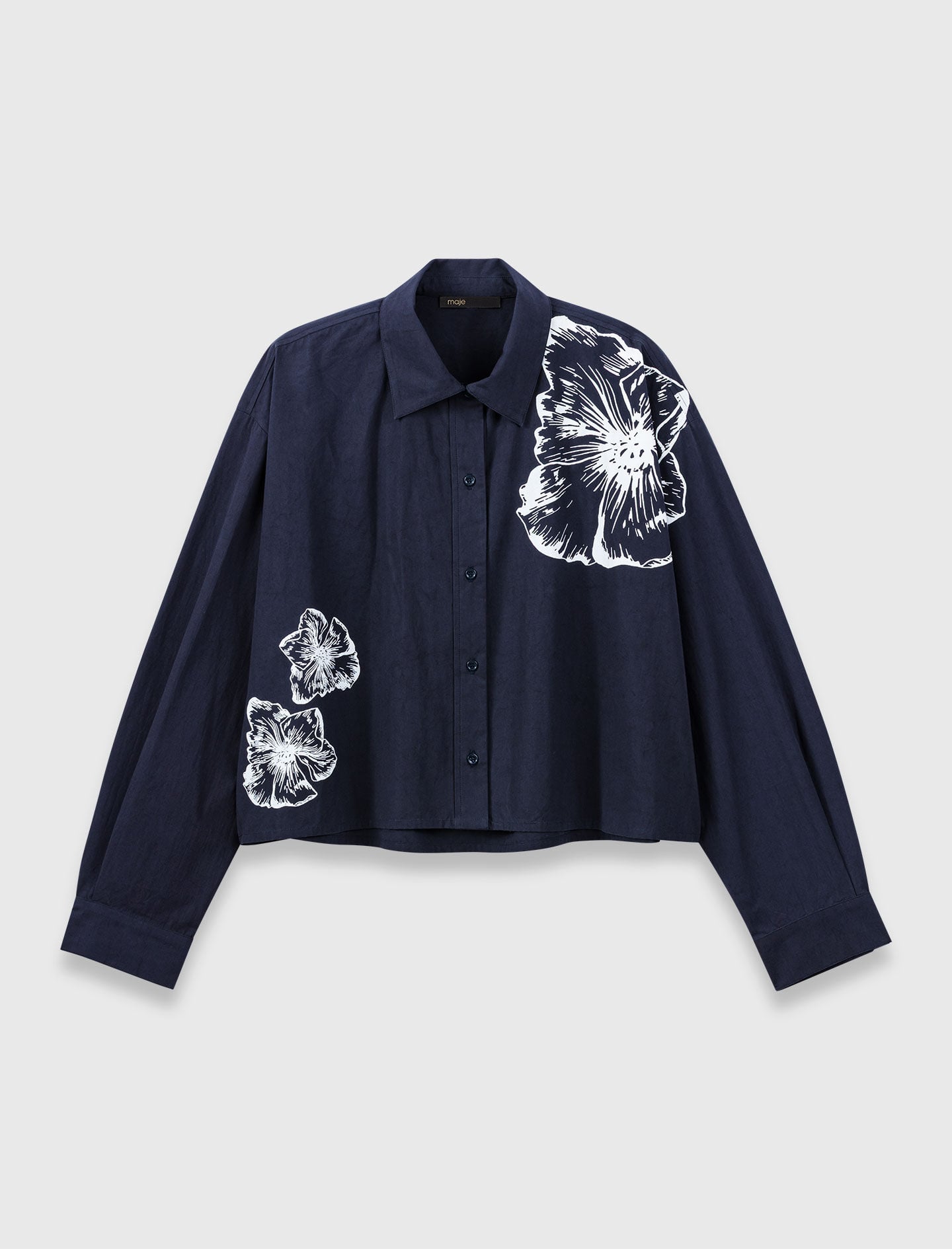 Maje On Sale / Cropped cotton shirt