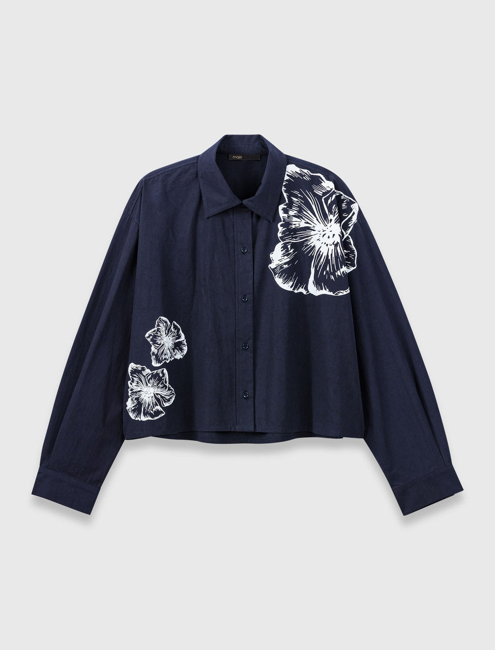 Maje On Sale / Cropped cotton shirt