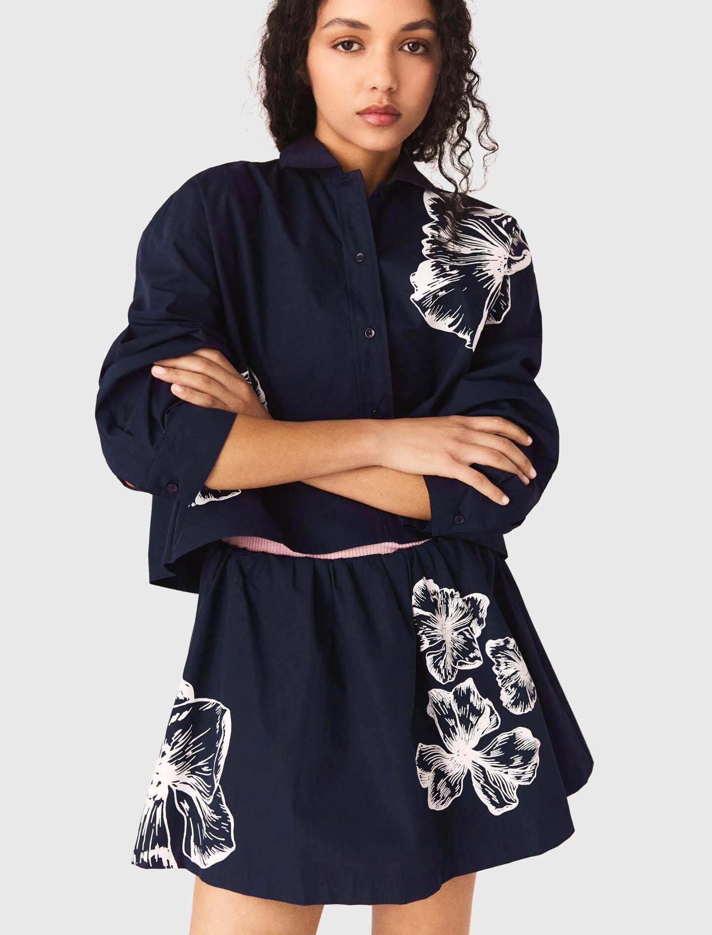 Maje On Sale / Cropped cotton shirt