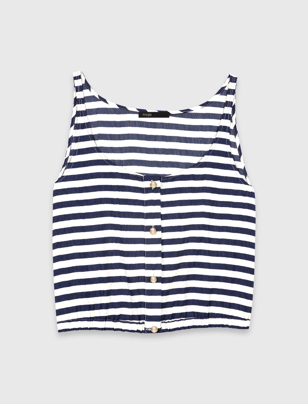 Maje Outlet / Linen-blend top