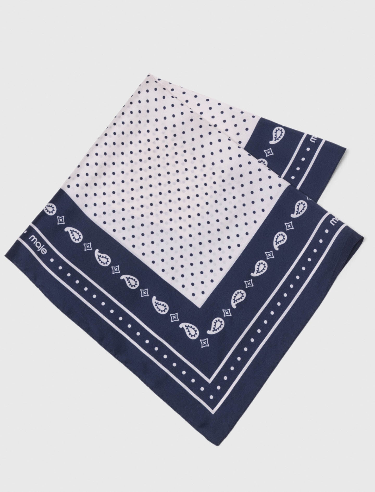 Maje New / 60x60 silk print bandana