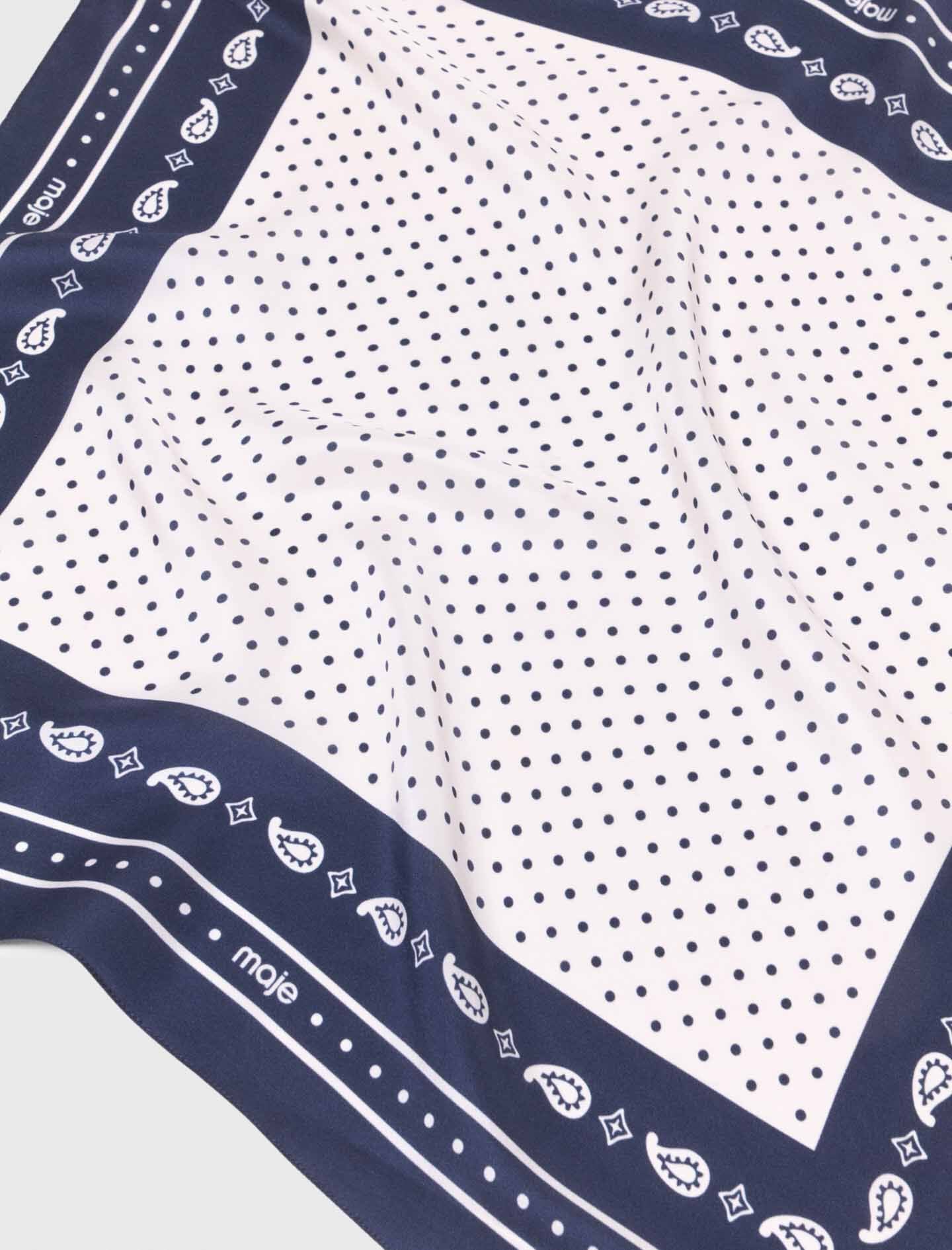 Maje New / 60x60 silk print bandana