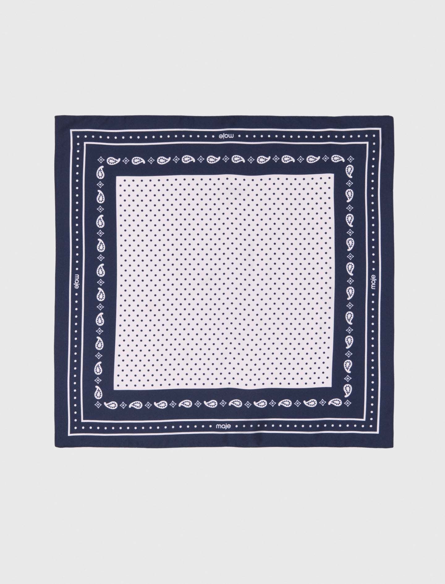 Maje New / 60x60 silk print bandana